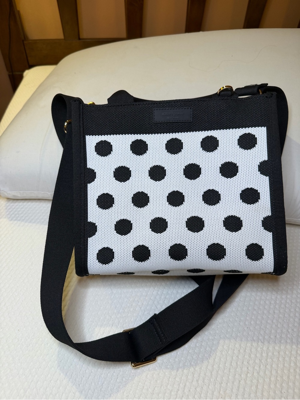 Kate Spade x Target Black & White Polka Dot Crossbody Bag - Picture 3 of 7